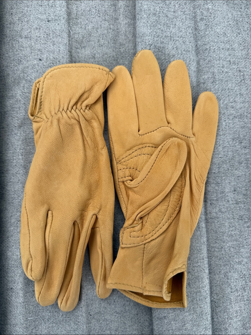 Vintage USA Made Butter Soft Tqn Leather Gloves Deer Skin Equestrian Driving 7